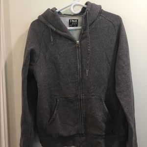 TNA Grey Zip up Hoodie
